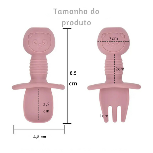 Conjunto de Pratos de Silicone para Bebês