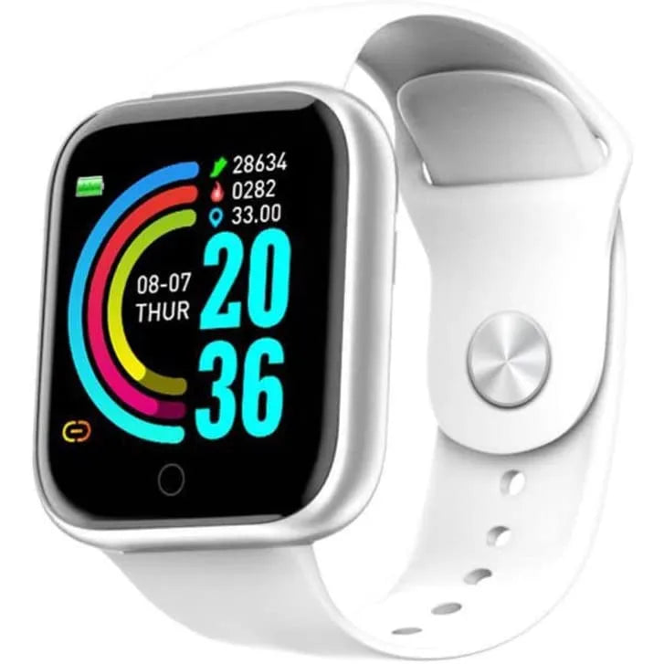 Smartwatch – Relógio Inteligente Y68 Esportivo Bluetooth Android/iOS – Monitor de Frequência Cardíaca