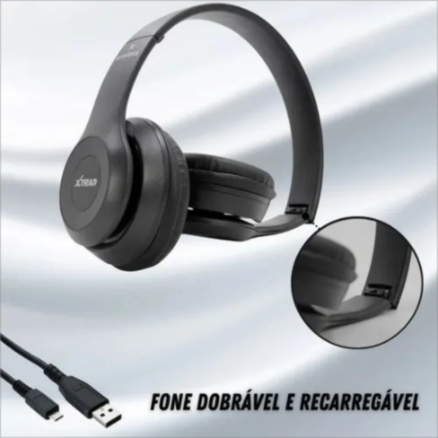 Fone de Ouvido Sem Fio Headphone Bluetooth Celular – Extra Bass