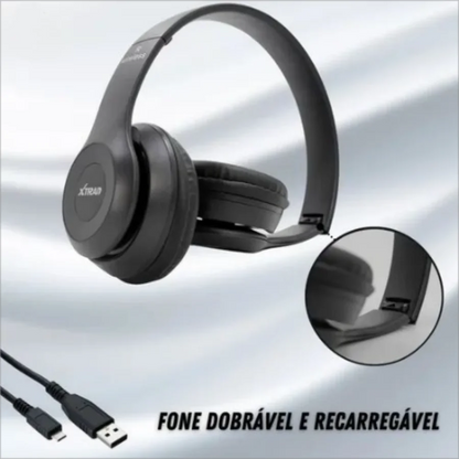 Fone de Ouvido Sem Fio Headphone Bluetooth Celular – Extra Bass