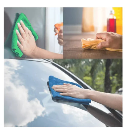 Pano de Microfibra Anti-Risco 30x30 para Automóveis (5 Unidades)