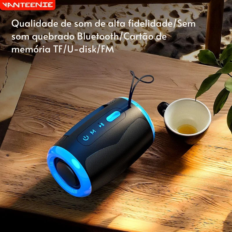 SoundWave Pro - Caixa de Som Bluetooth Portátil e Impermeável