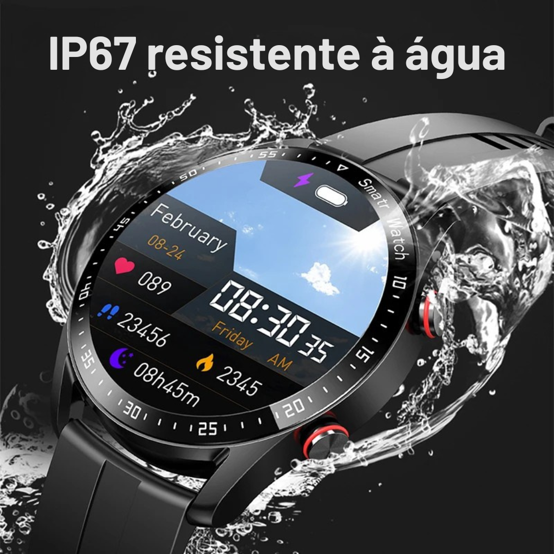 Smartwatch Masculino com ECG + PPG, Chamadas via Bluetooth e Monitoramento de Saúde – ChiBear
