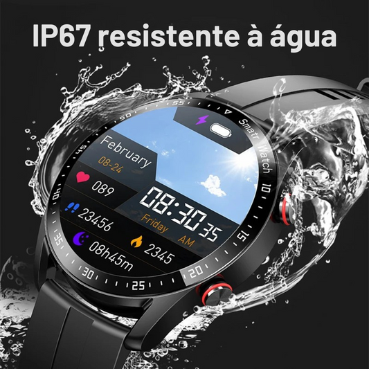 Smartwatch Masculino com ECG + PPG, Chamadas via Bluetooth e Monitoramento de Saúde – ChiBear