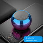 Caixa de Som Bluetooth Portátil Mini PHONEPACE – Subwoofer Surround em Aço