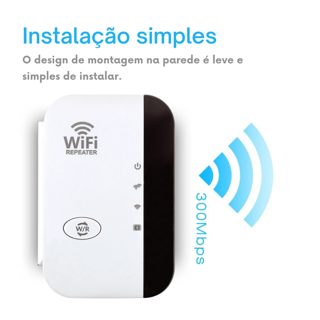 Repetidor de Sinal Wi-Fi FENVI 300Mbps – Amplificador de Sinal Sem Fio para Casa e Escritório
