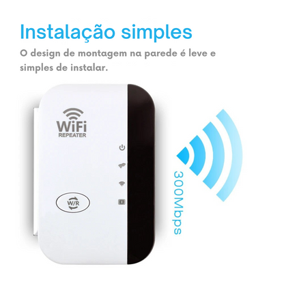 Repetidor de Sinal Wi-Fi FENVI 300Mbps – Amplificador de Sinal Sem Fio para Casa e Escritório