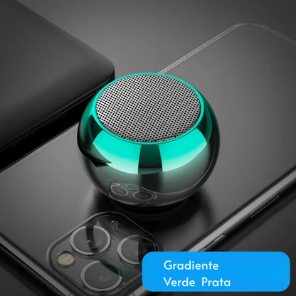 Caixa de Som Bluetooth Portátil Mini PHONEPACE – Subwoofer Surround em Aço
