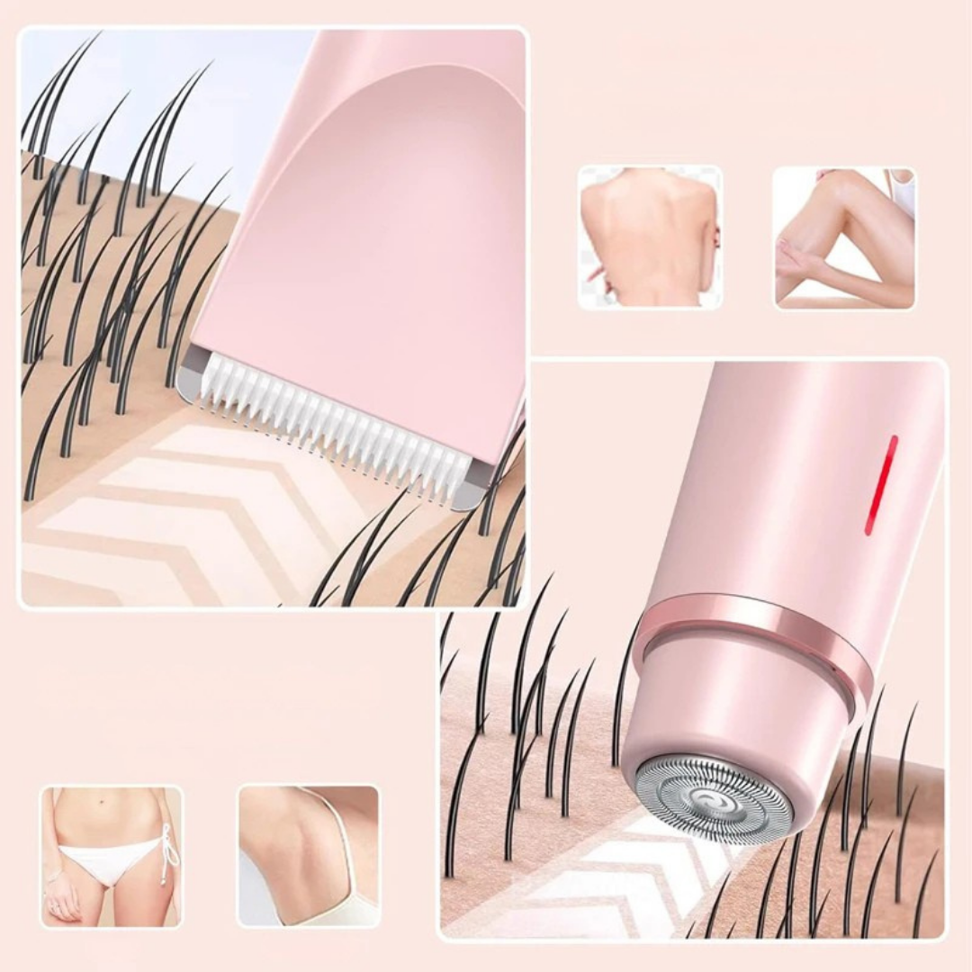 Aparador de Pelos Elétrico Feminino 2 em 1