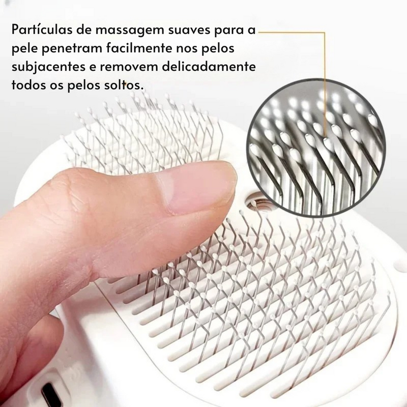 Escova Autolimpante com Vapor para Pets - FurCare Pro