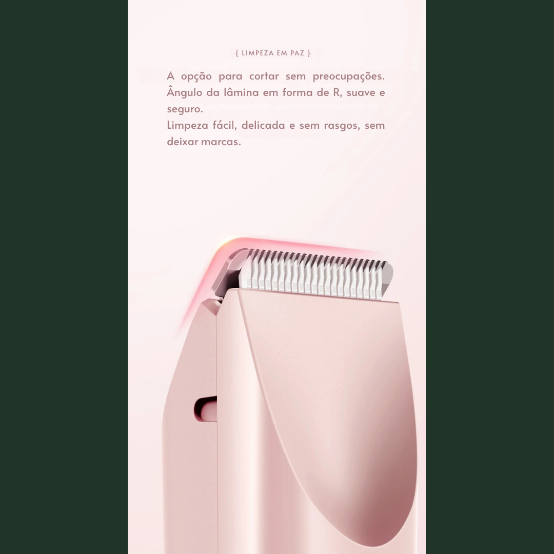 Aparador de Pelos Elétrico Feminino 2 em 1