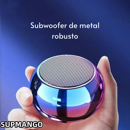 Caixa de Som Bluetooth Portátil Mini PHONEPACE – Subwoofer Surround em Aço