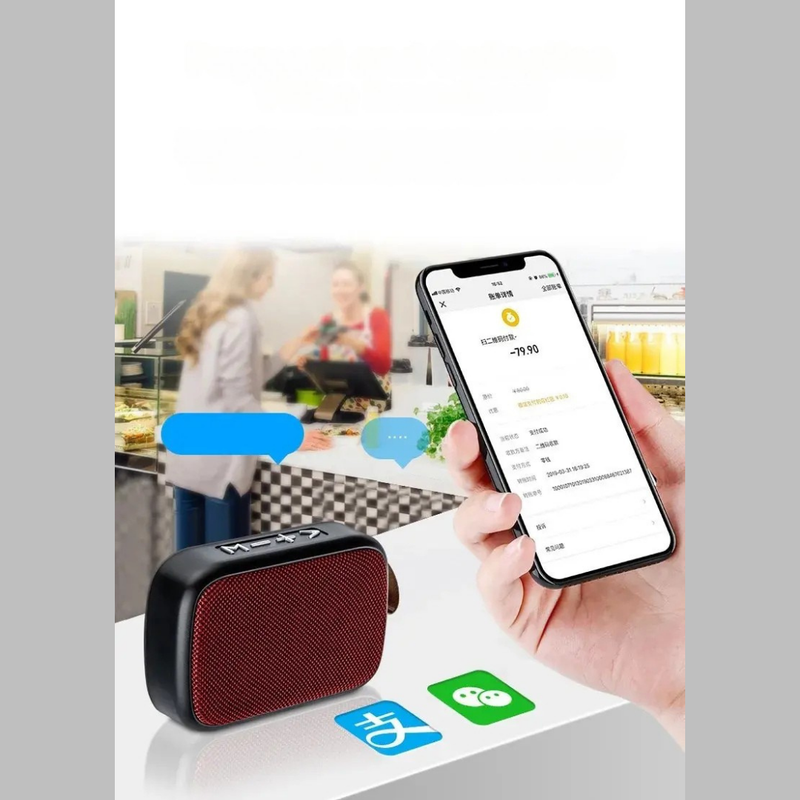 Caixa de Som Bluetooth Portátil com Subwoofer – Recarregável e com Rádio FM Integrado