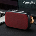 Caixa de Som Bluetooth Portátil com Subwoofer – Recarregável e com Rádio FM Integrado