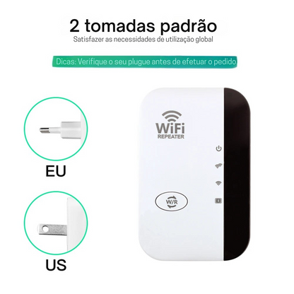 Repetidor de Sinal Wi-Fi FENVI 300Mbps – Amplificador de Sinal Sem Fio para Casa e Escritório
