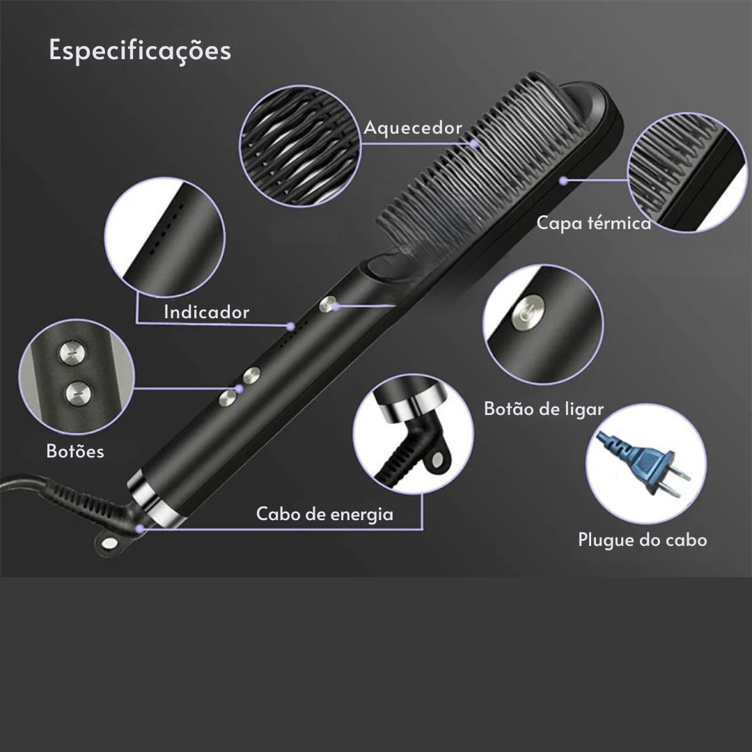 Escova Alisadora Elétrica ROFAELEC