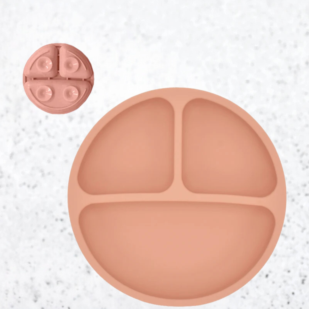 Conjunto de Pratos de Silicone para Bebês