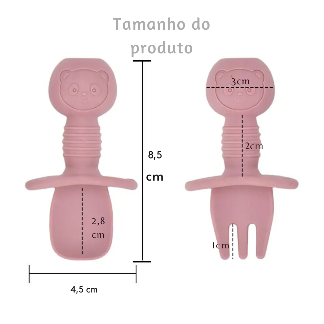 Conjunto de Pratos de Silicone para Bebês
