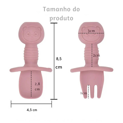 Conjunto de Pratos de Silicone para Bebês
