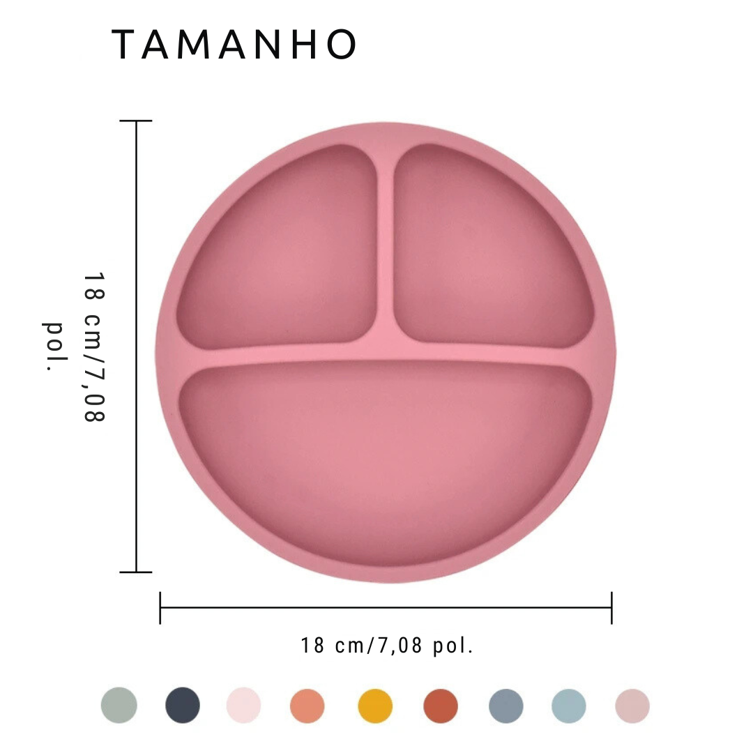 Conjunto de Pratos de Silicone para Bebês