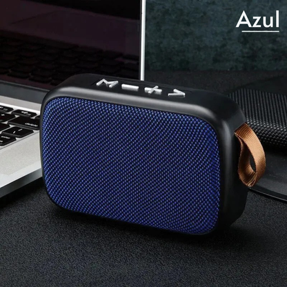Caixa de Som Bluetooth Portátil com Subwoofer – Recarregável e com Rádio FM Integrado