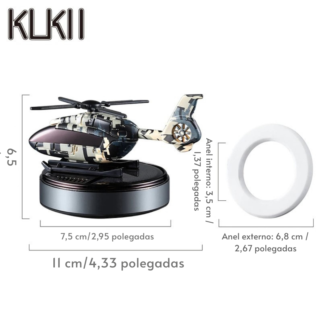 Difusor de Aromas  para Carro Helicóptero  – Acessório Decorativo