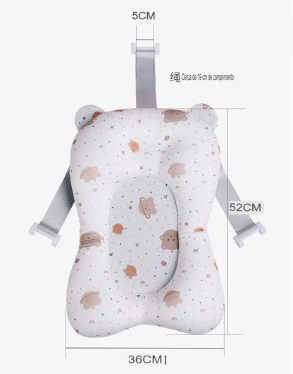 Almofada de Banho Dobrável Antiderrapante para Bebês - Conforto e Segurança