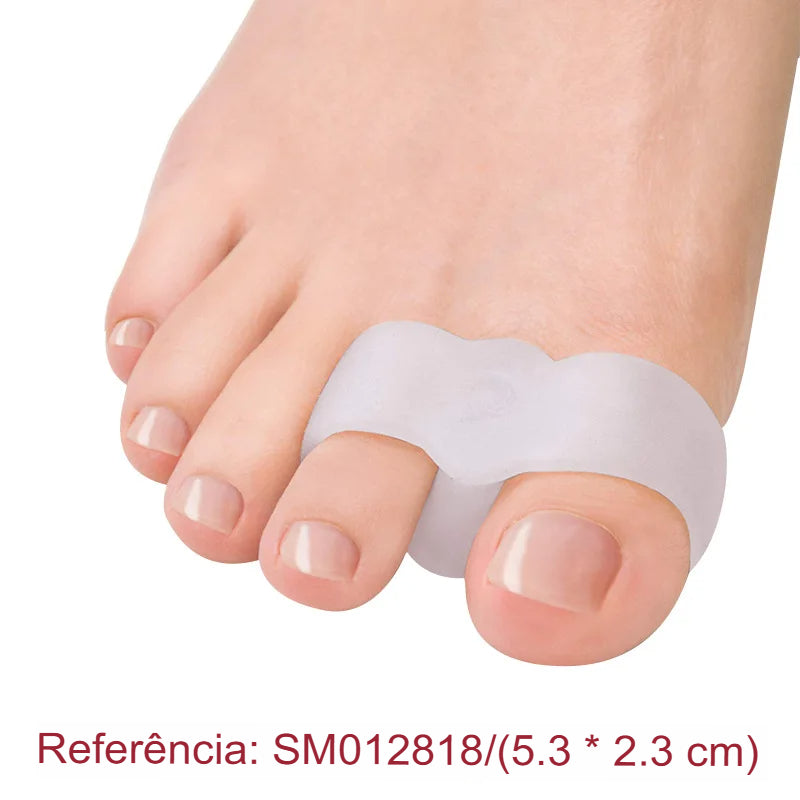 Corretor de Joanete Ortopédico em Silicone – 2 Peças (1 Par)