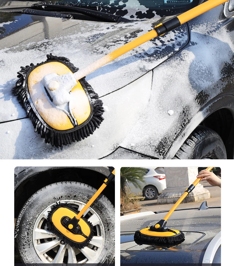 Escova Mop de Lavagem Retrátil para Carros