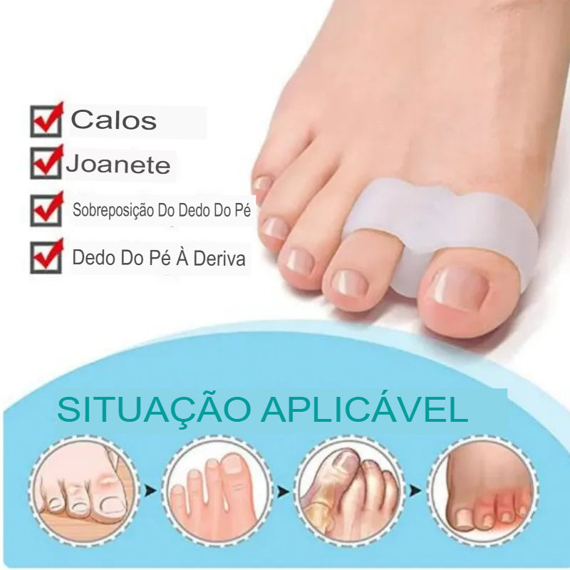 Corretor de Joanete Ortopédico em Silicone – 2 Peças (1 Par)