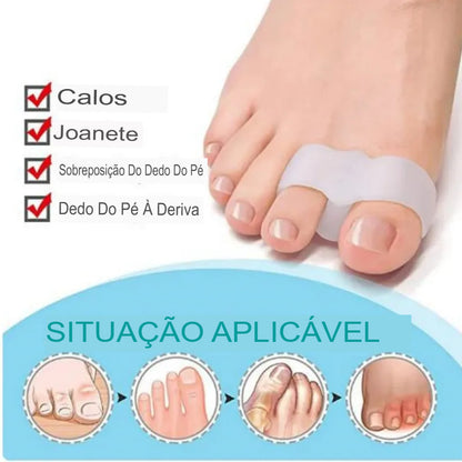 Corretor de Joanete Ortopédico em Silicone – 2 Peças (1 Par)