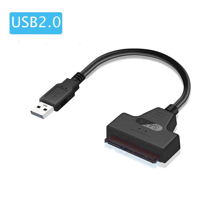 Cabo SATA para USB 3.0/2.0  | Até 6 Gbps | Compatível com HDD e SSD 2,5"