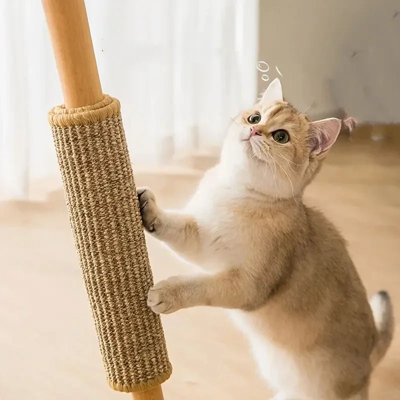 Tapete Arranhador de Sisal Natural para Gatos – Proteção para Piso, Sofá e Carpete