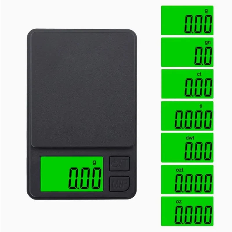 Balança de Bolso de Alta Precisão 1000g x 0.1g – Digital para Alimentos, Joias e Uso Diário com Display LCD