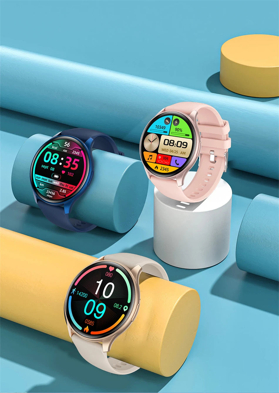 Smartwatch  com Tela AMOLED 1.43", Bluetooth e Monitoramento de Saúde – Compatível com Xiaomi, Huawei, Android e iOS