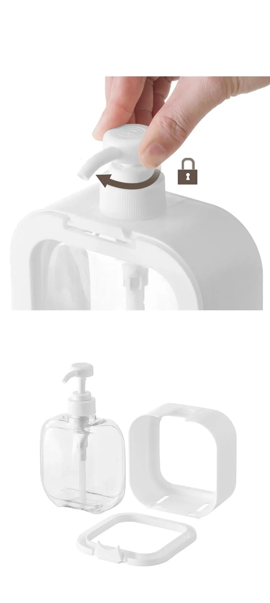 Frasco Dispensador de Detergente e Sabonete Líquido com Grande Capacidade – 300ml ou 500ml