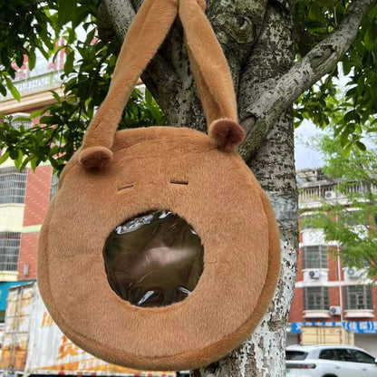 Mochila de Pelúcia Capivara | Mochila Fofa e Estilosa, Presente Criativo para Crianças e Adultos
