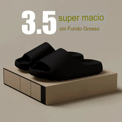 Chinelo Plataforma de Nuvem em EVA – Antiderrapante, Leve, Unissex e Estiloso para Praia e Uso Diário