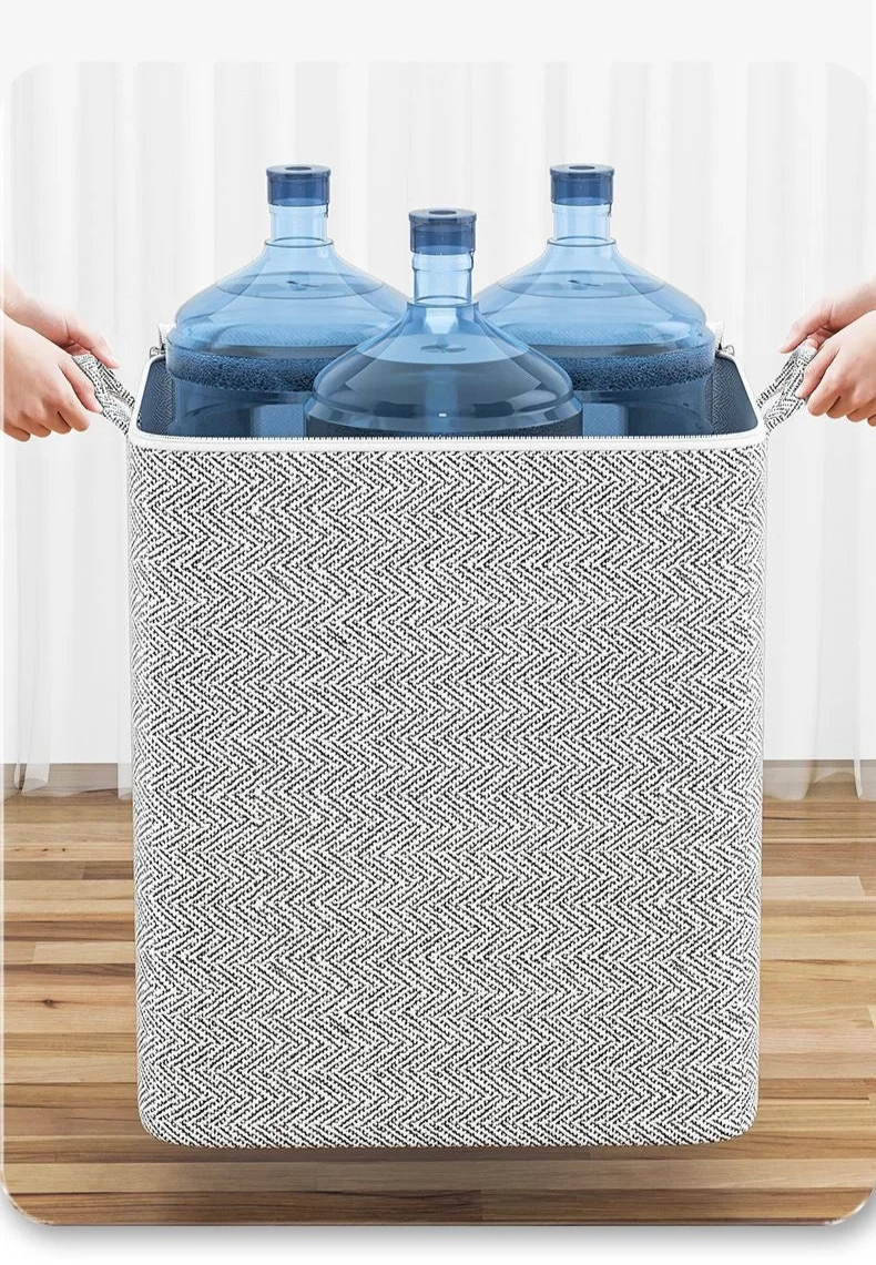 Caixa Organizadora de Grande Capacidade para Casa – Tecido Não Tecido, Ideal para Roupas, Colchas e Brinquedos