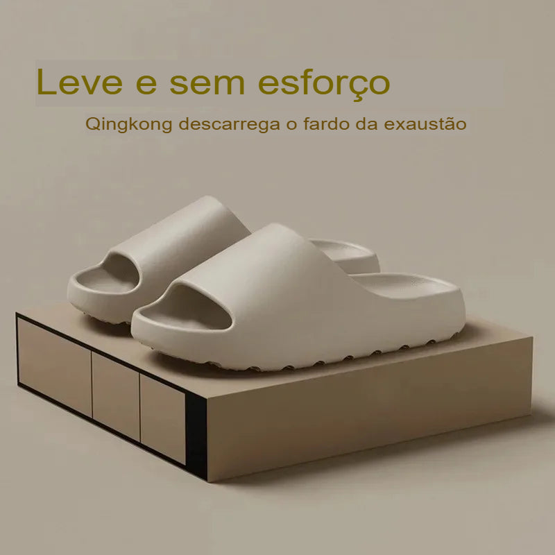 Chinelo Plataforma de Nuvem em EVA – Antiderrapante, Leve, Unissex e Estiloso para Praia e Uso Diário