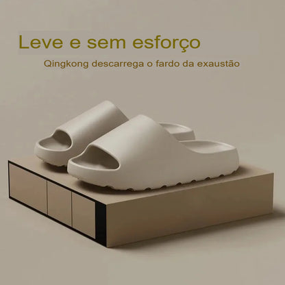 Chinelo Plataforma de Nuvem em EVA – Antiderrapante, Leve, Unissex e Estiloso para Praia e Uso Diário