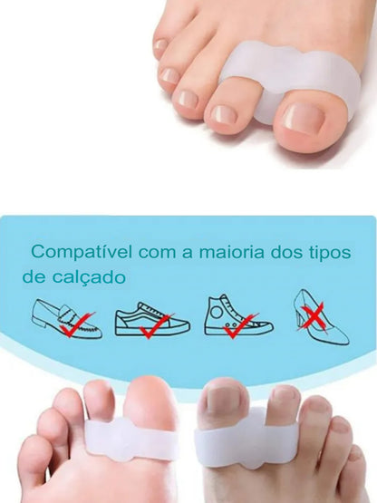 Corretor de Joanete Ortopédico em Silicone – 2 Peças (1 Par)