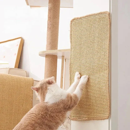 Tapete Arranhador de Sisal Natural para Gatos – Proteção para Piso, Sofá e Carpete