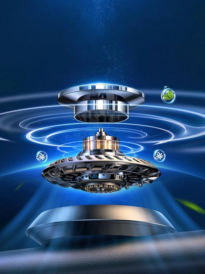 Aromatizador de Carro com Energia Solar – Rotação Automática com Fragrância de Colônia