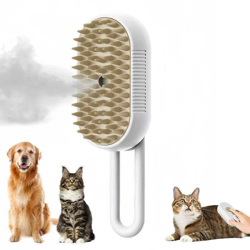 Escova Autolimpante com Vapor para Pets - FurCare Pro