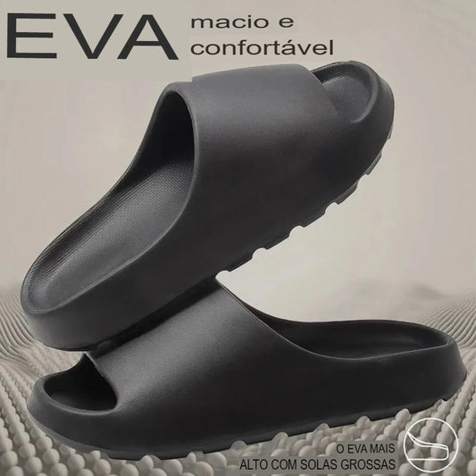 Chinelo Plataforma de Nuvem em EVA – Antiderrapante, Leve, Unissex e Estiloso para Praia e Uso Diário