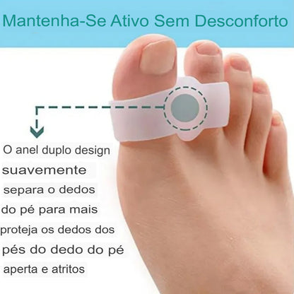 Corretor de Joanete Ortopédico em Silicone – 2 Peças (1 Par)