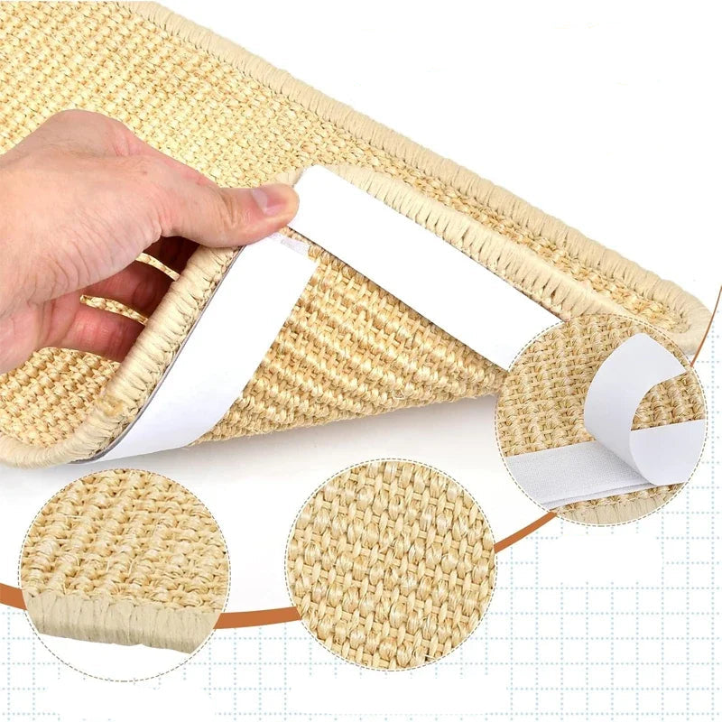 Tapete Arranhador de Sisal Natural para Gatos – Proteção para Piso, Sofá e Carpete