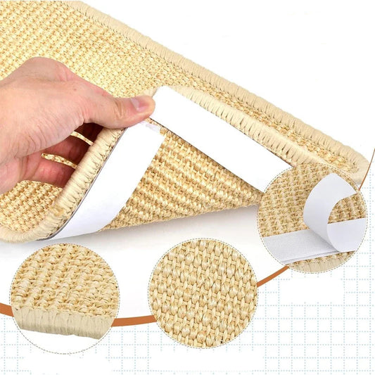 Tapete Arranhador de Sisal Natural para Gatos – Proteção para Piso, Sofá e Carpete
