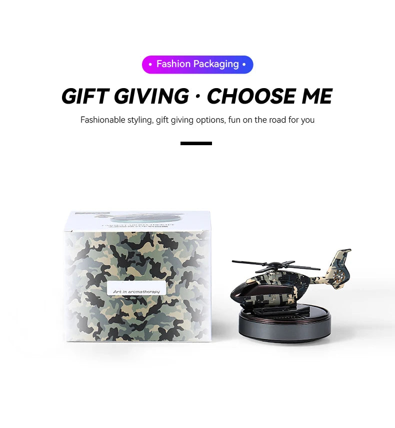 Difusor de Aromas  para Carro Helicóptero  – Acessório Decorativo